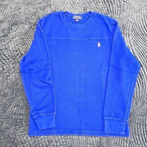 Polo Ralph Lauren Big Boy Blue Long Sleeve T-Shirt, Size L (14-16)